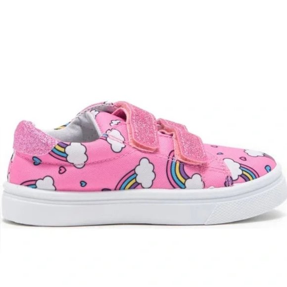 🆕 | Nanette Lepore | Rainbow Canvas Sneaker | Size 5 Toddler - Picture 2 of 6